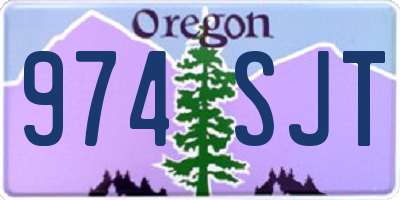 OR license plate 974SJT