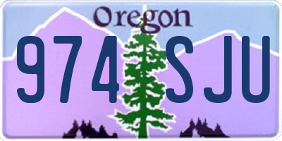 OR license plate 974SJU