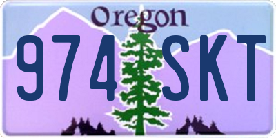 OR license plate 974SKT