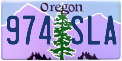 OR license plate 974SLA