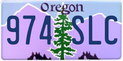 OR license plate 974SLC