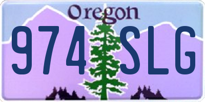 OR license plate 974SLG
