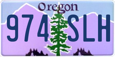 OR license plate 974SLH