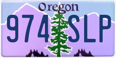 OR license plate 974SLP