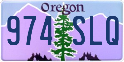 OR license plate 974SLQ