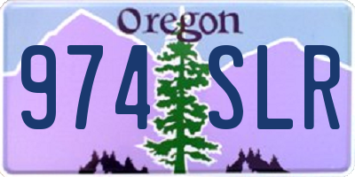 OR license plate 974SLR