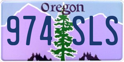 OR license plate 974SLS