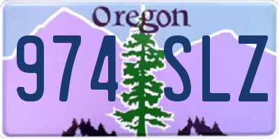 OR license plate 974SLZ
