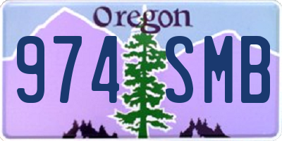 OR license plate 974SMB