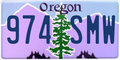 OR license plate 974SMW