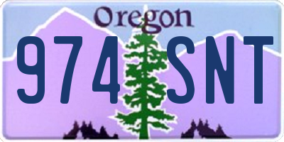 OR license plate 974SNT