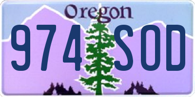 OR license plate 974SOD