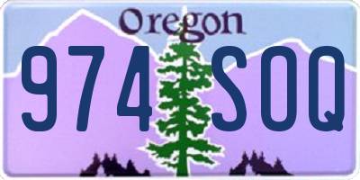 OR license plate 974SOQ