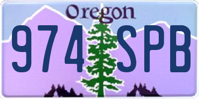 OR license plate 974SPB