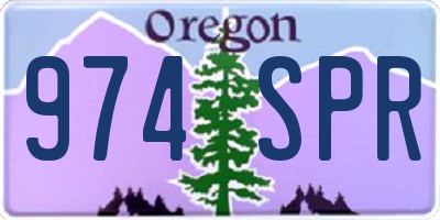 OR license plate 974SPR