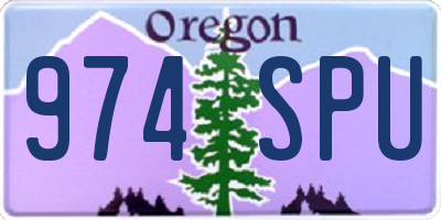 OR license plate 974SPU