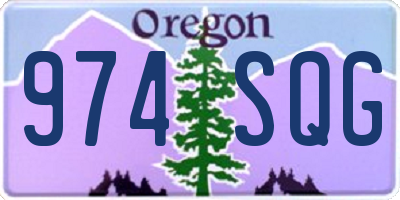 OR license plate 974SQG