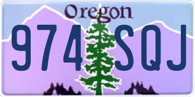 OR license plate 974SQJ