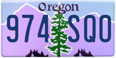 OR license plate 974SQO