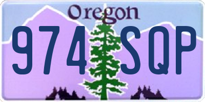 OR license plate 974SQP