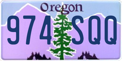 OR license plate 974SQQ