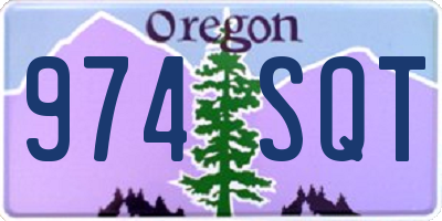 OR license plate 974SQT