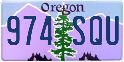 OR license plate 974SQU