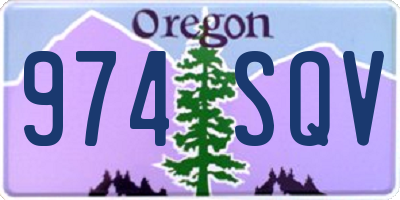 OR license plate 974SQV
