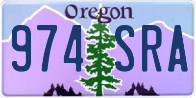 OR license plate 974SRA