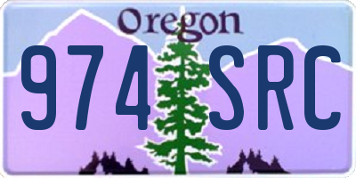OR license plate 974SRC