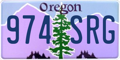 OR license plate 974SRG