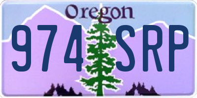OR license plate 974SRP