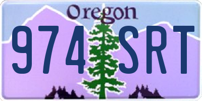 OR license plate 974SRT