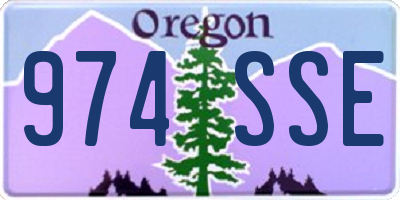 OR license plate 974SSE