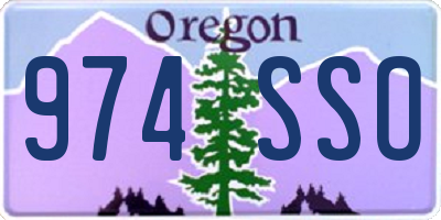 OR license plate 974SSO