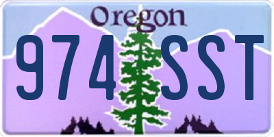 OR license plate 974SST