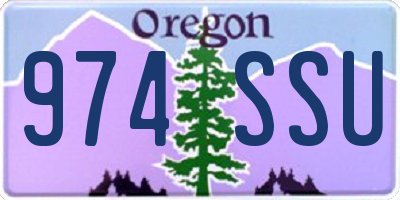 OR license plate 974SSU
