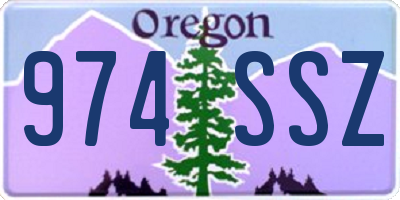 OR license plate 974SSZ