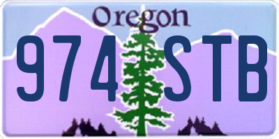 OR license plate 974STB