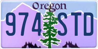 OR license plate 974STD