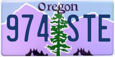 OR license plate 974STE