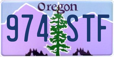 OR license plate 974STF