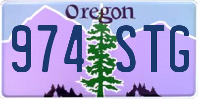 OR license plate 974STG