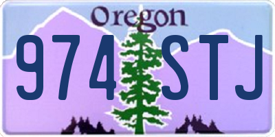 OR license plate 974STJ