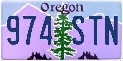 OR license plate 974STN