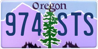 OR license plate 974STS