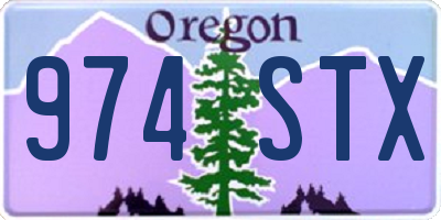 OR license plate 974STX