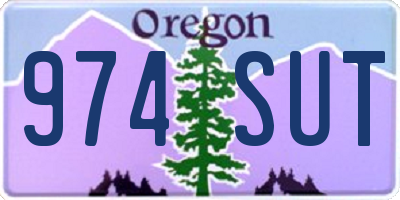 OR license plate 974SUT