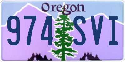 OR license plate 974SVI