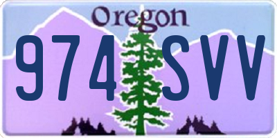 OR license plate 974SVV